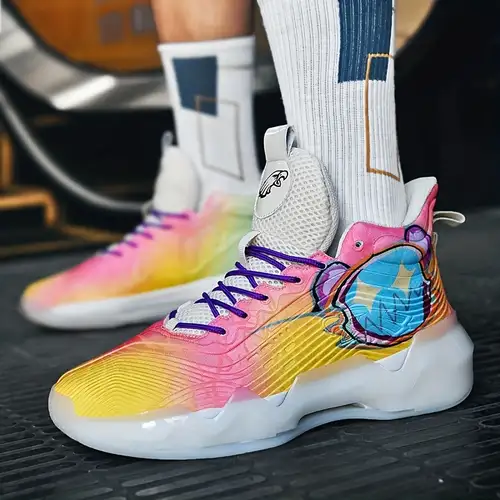 Basketball Shoes Comfortable Boys High Top Shoes Breathable Girls Sports  Shoes Durable Tennis Shoes Non-Slip Sneakers Women Men Casual Basketball  Shoes
