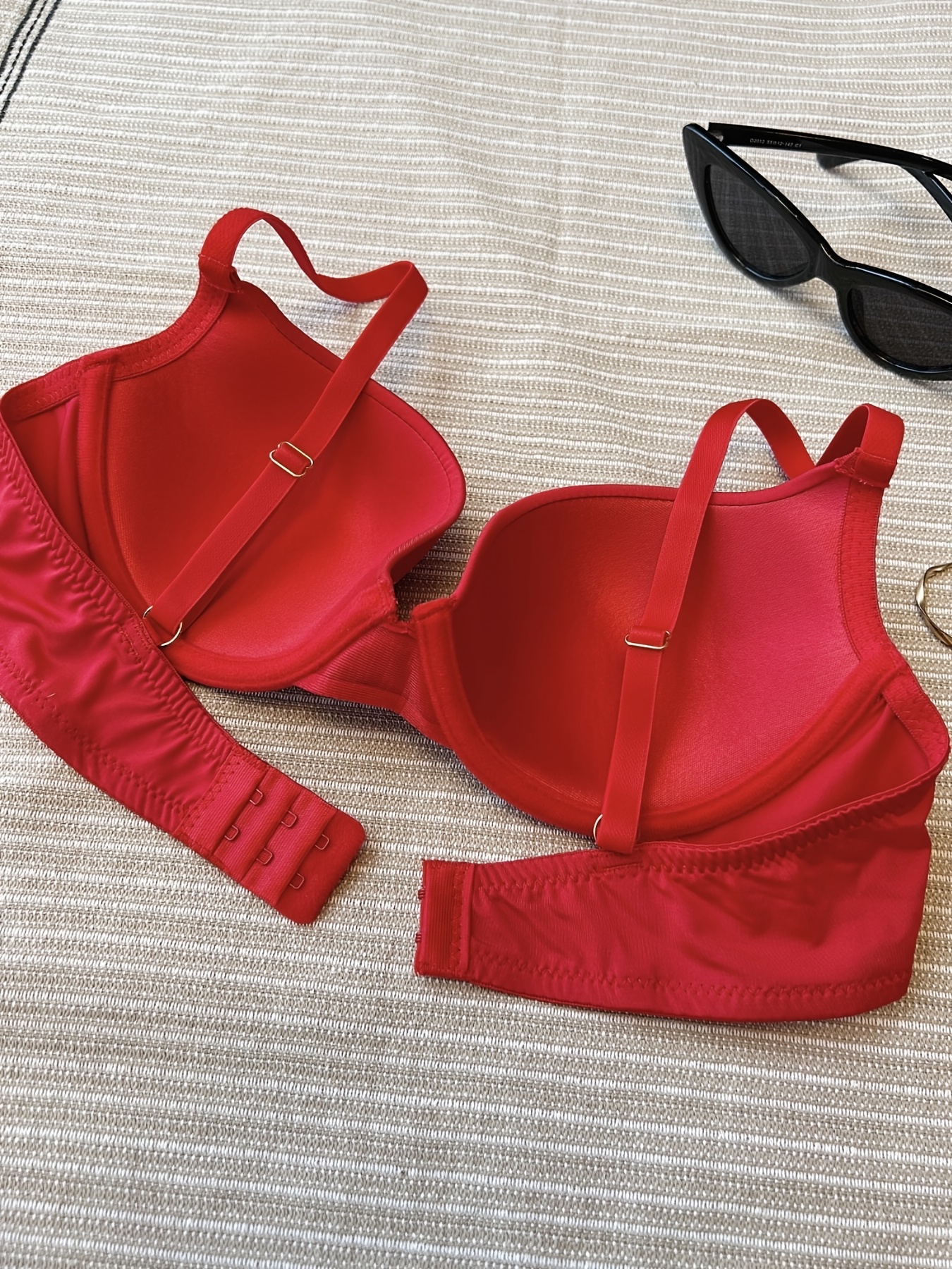 Buy Curwish Women's Premium Super Soft Push Up Bra Set - Super Soft,  Stretchy & Breathable - 100% Try on Guarantee- Made in India :SLW-01RB-LL  Red at