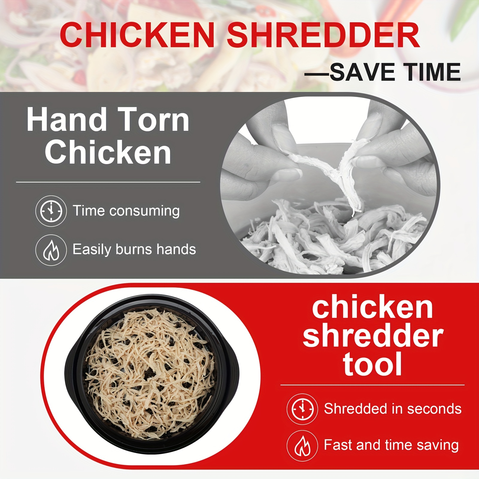 Chicken Shredder Chicken Chopper Professional Chicken Breast - Temu