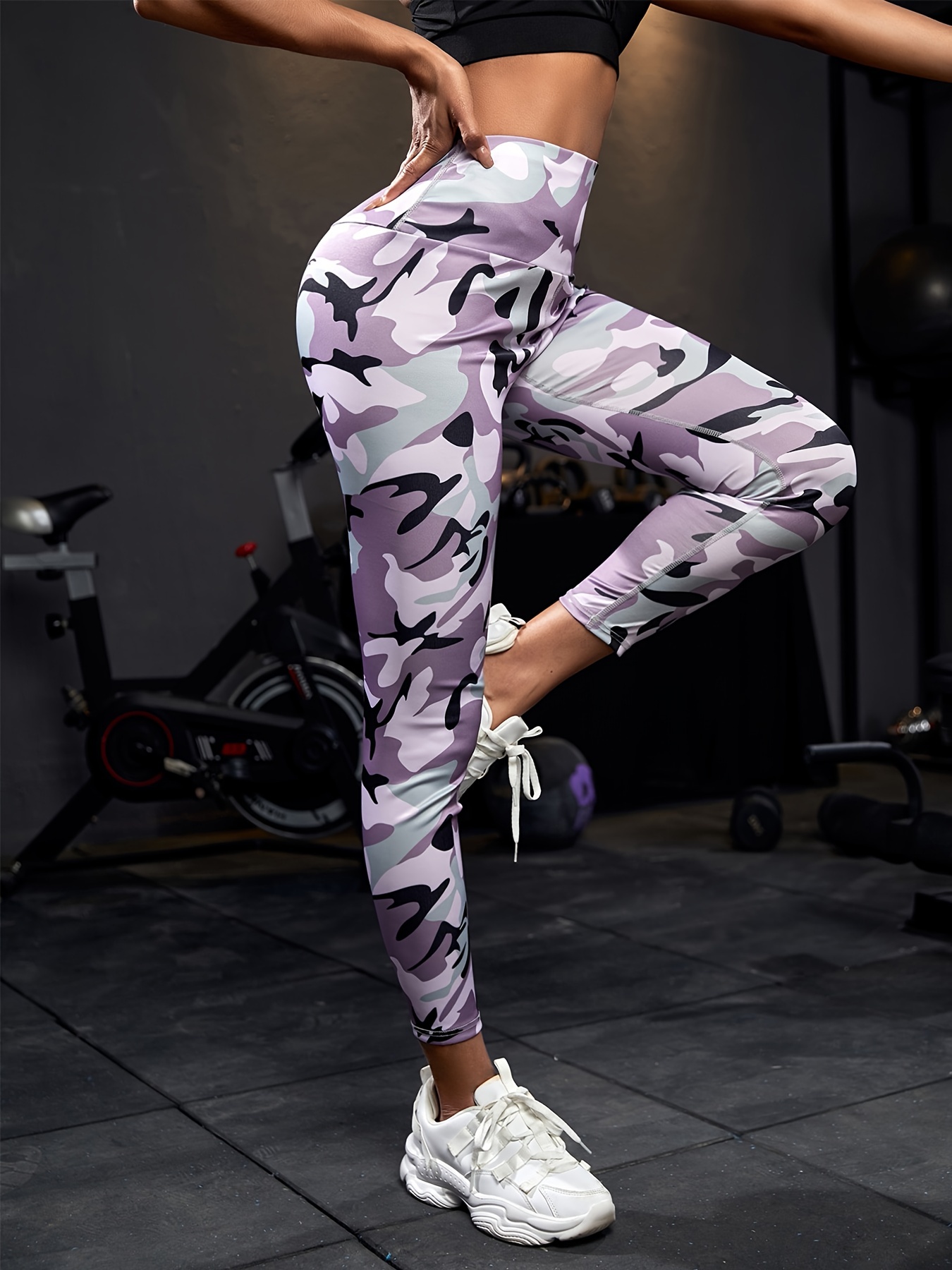 NEW Girls S/L Pink Camouflage Leggings, Kids School Yoga Pants