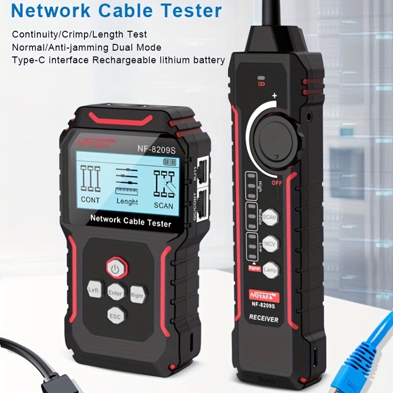  iMBAPrice - RJ45 Network Cable Tester for Lan Phone RJ45/RJ11/RJ12/CAT5/CAT6/CAT7  UTP Wire Test Tool : Industrial & Scientific