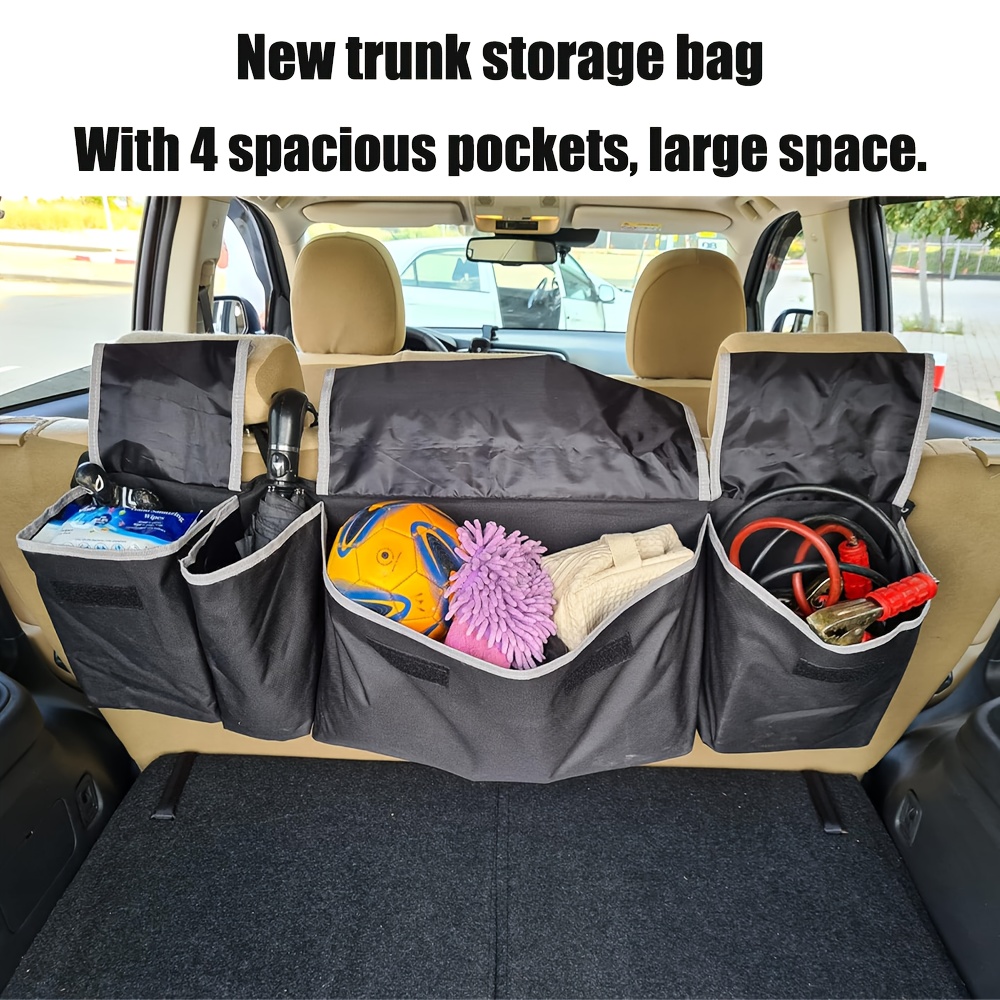 Car Trunk Organizer Storage Bag Hanging Organizer Suv Mpv - Temu