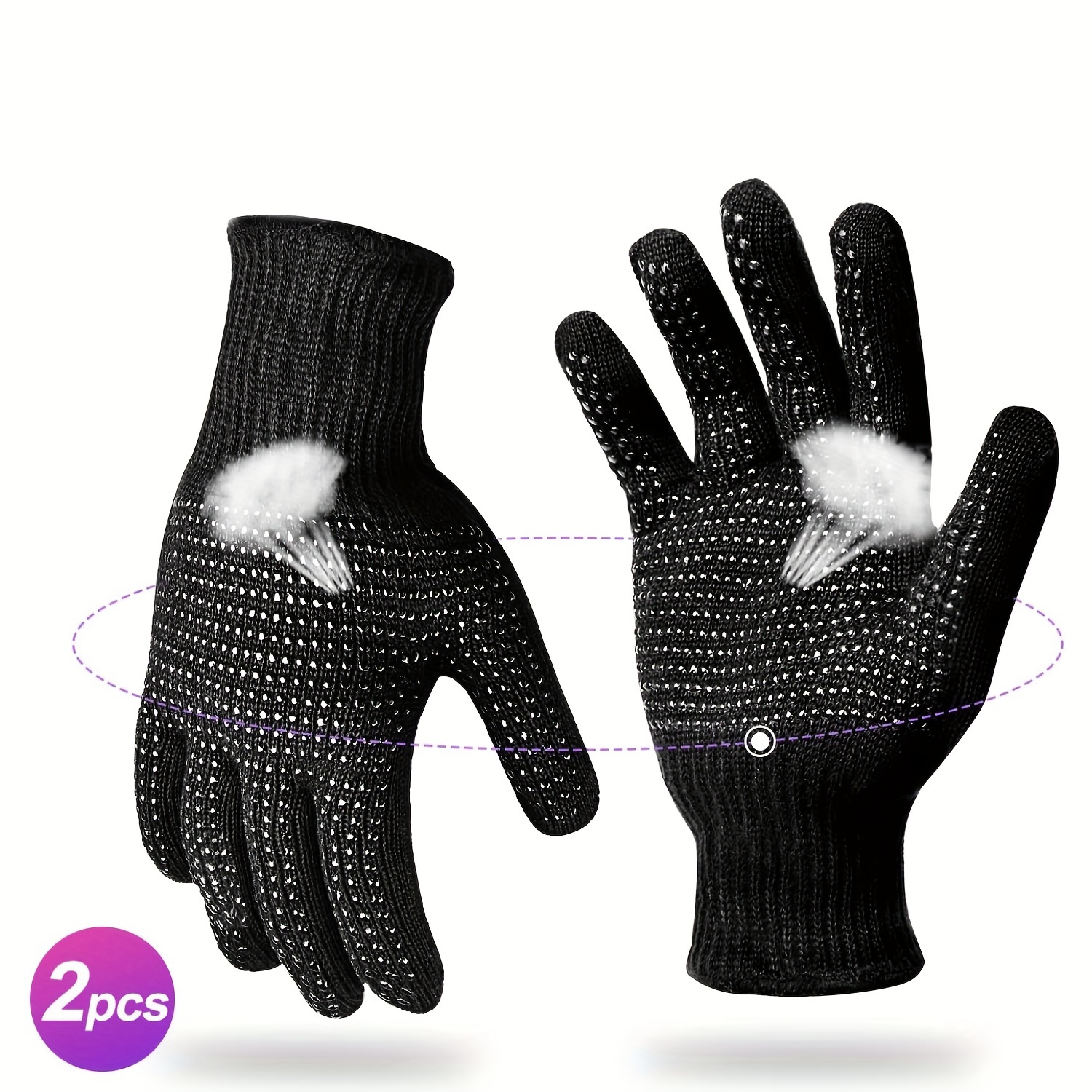 Hairdressing Anti scalding Gloves Heart Resistant Gloves - Temu