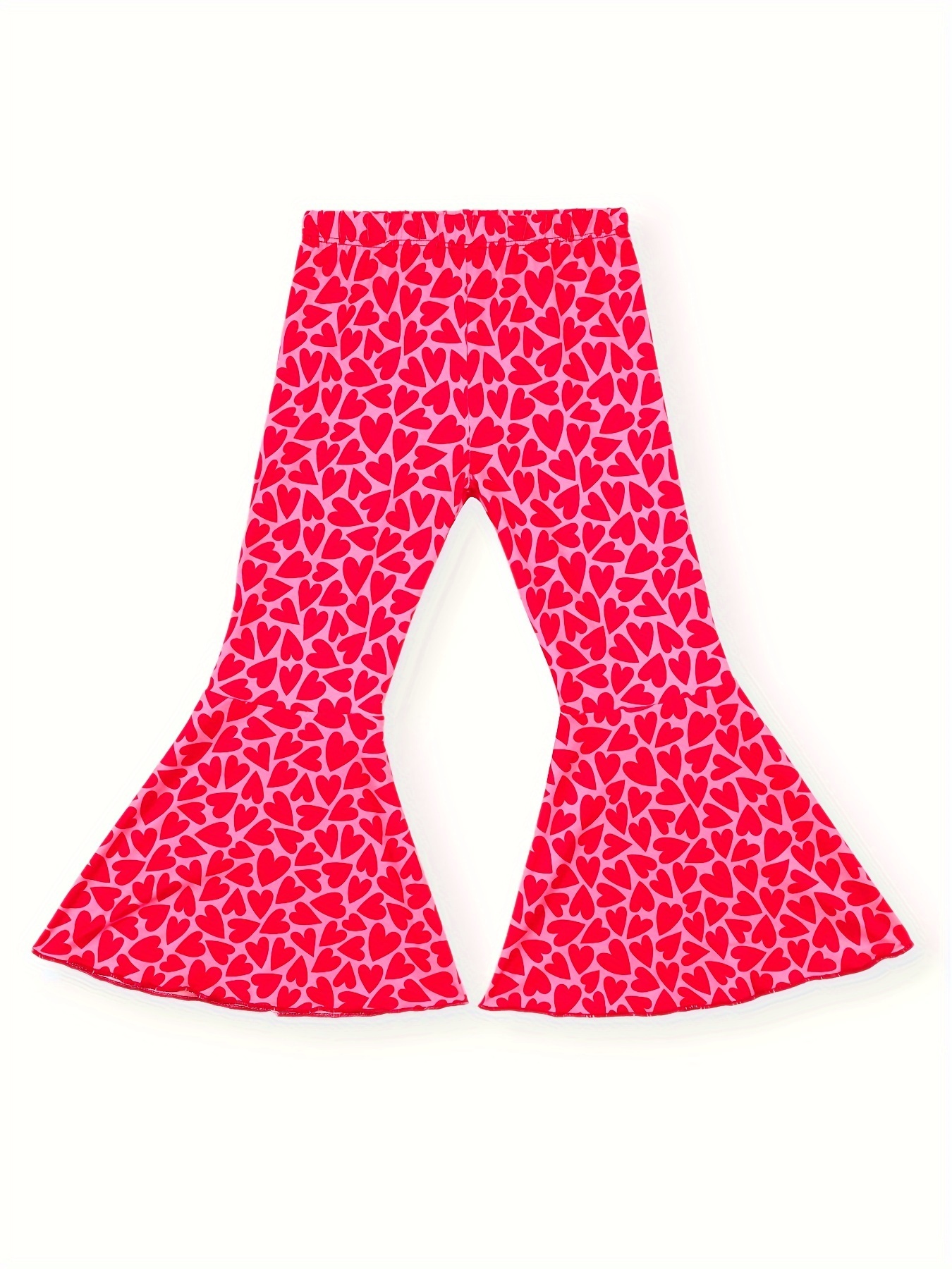 2023 Summer New Pants Baby Girls Wave Print Flare Leggings With