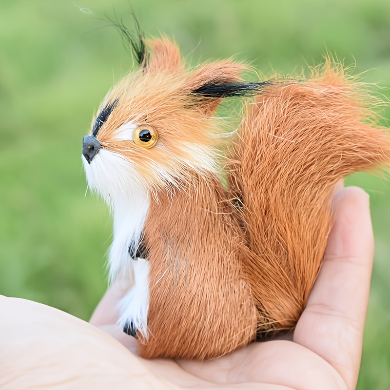 Handmade Plush Imitation Squirrel Doll Plush Toy Can Collect - Temu