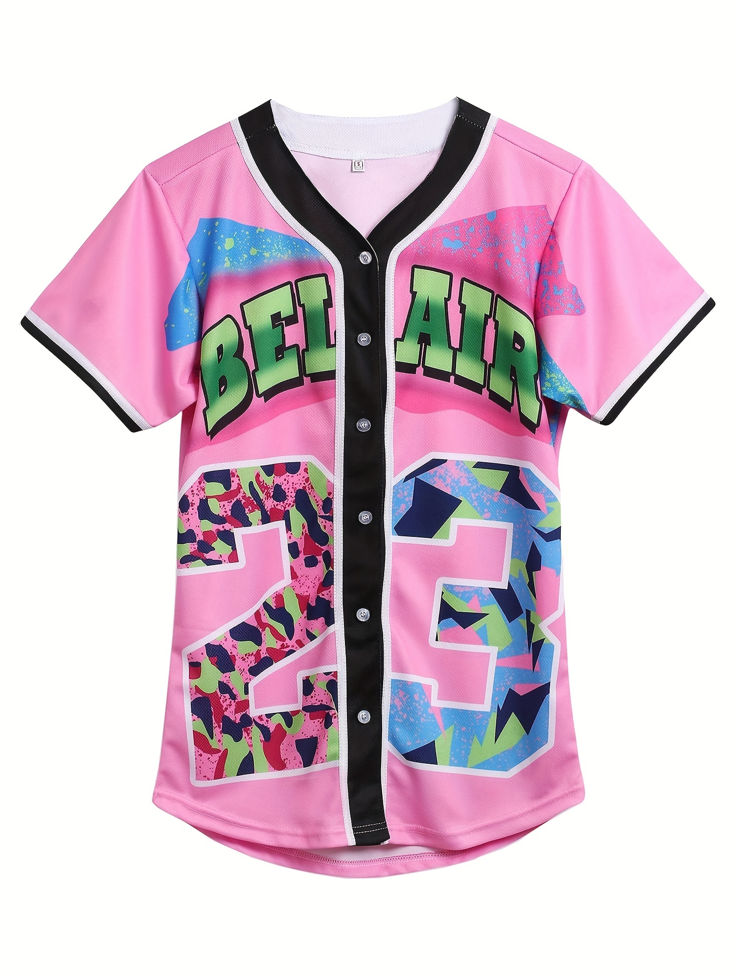90s Bel Air 23 Printed Baseball Jersey  Baseball jersey outfit, Baseball  jerseys, Jersey outfit