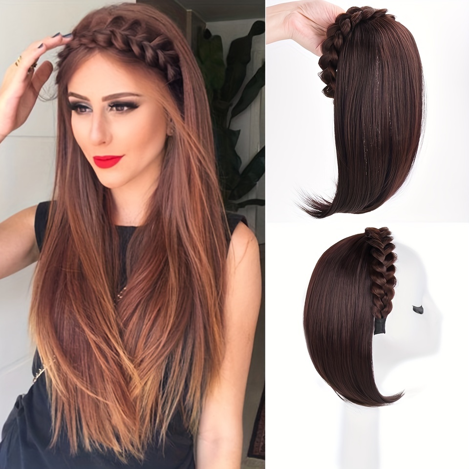 This is nice and easy because you can buy fake braided hair bands. It just  depen… | Braided headband hairstyle, Easy hair updos, Braided headband  hairstyle tutorial