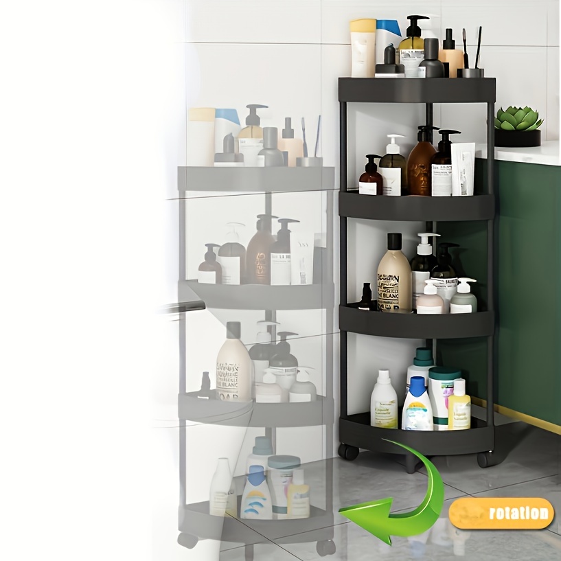 Small Stroller Corner Rack Shelf Floor Kitchen Storage Rack