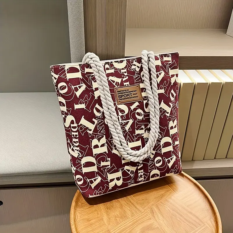 vintage bucket bag fashionable single shoulder bag versatile simple floral shopping tote details 3