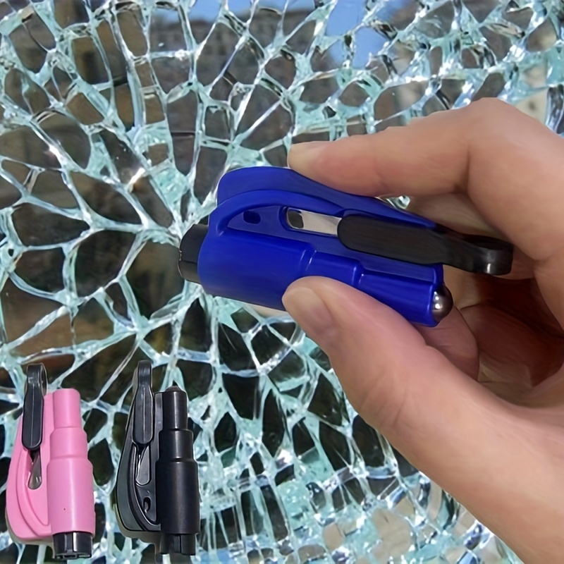 1 Safety Belt Cutter Emergency Key Chain Car Escape Tool - Temu