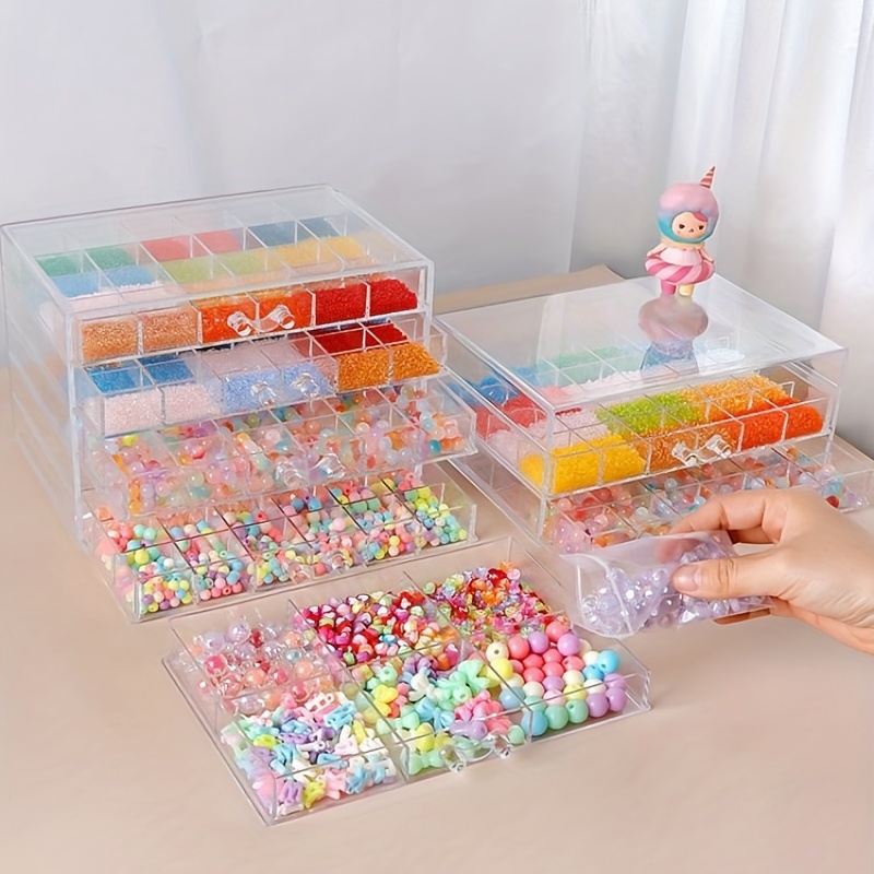 Multi layer Diy Beads Jewelry Storage Display Box Plastic - Temu
