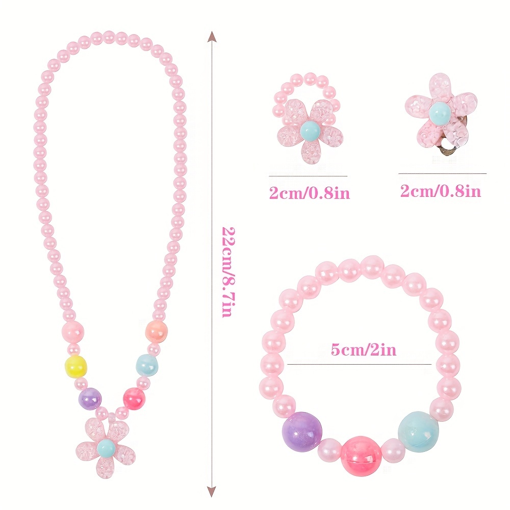 Cute Cartoon Children's Fashion Exquisite Beaded Jewelry Set