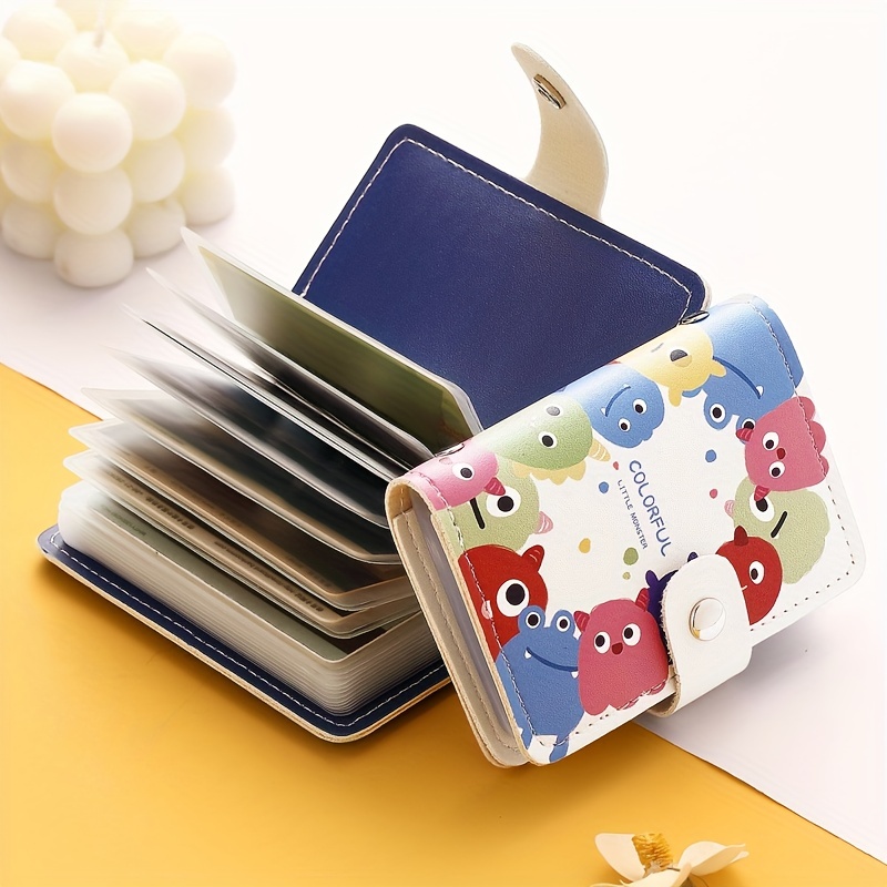 Cloud Pattern Id Card Short Wallet, Pu Leather Portable Lightweight Card  Holder, Practical Card Organizer - Temu