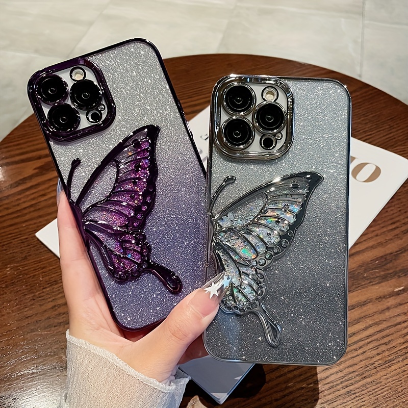 Glittery Butterflies Phone Case - Fits iPhone® 12 Pro Max