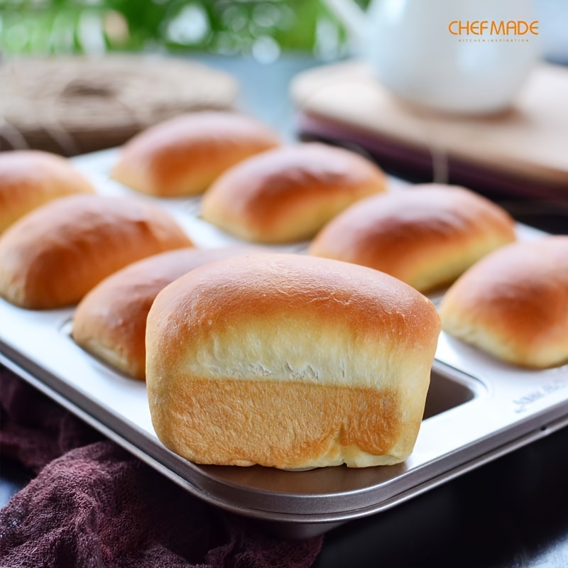 6 Pack Mini Loaf Pans,Non-Stick Baking bread Pan,Carbon Steel Bakeware, Loaf  PAN