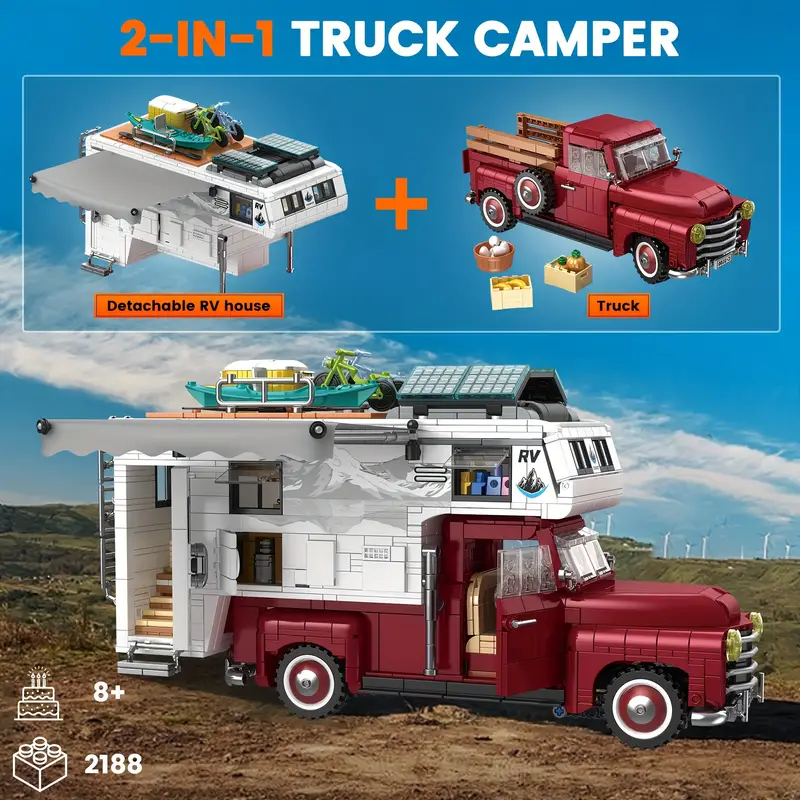 RECYCLED RV CAMPER SET - THE TOY STORE