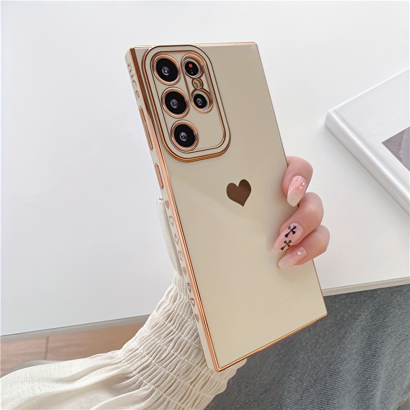 Cute Heart Shockproof Case Cover For Samsung S23 Ultra S22 S21 S20