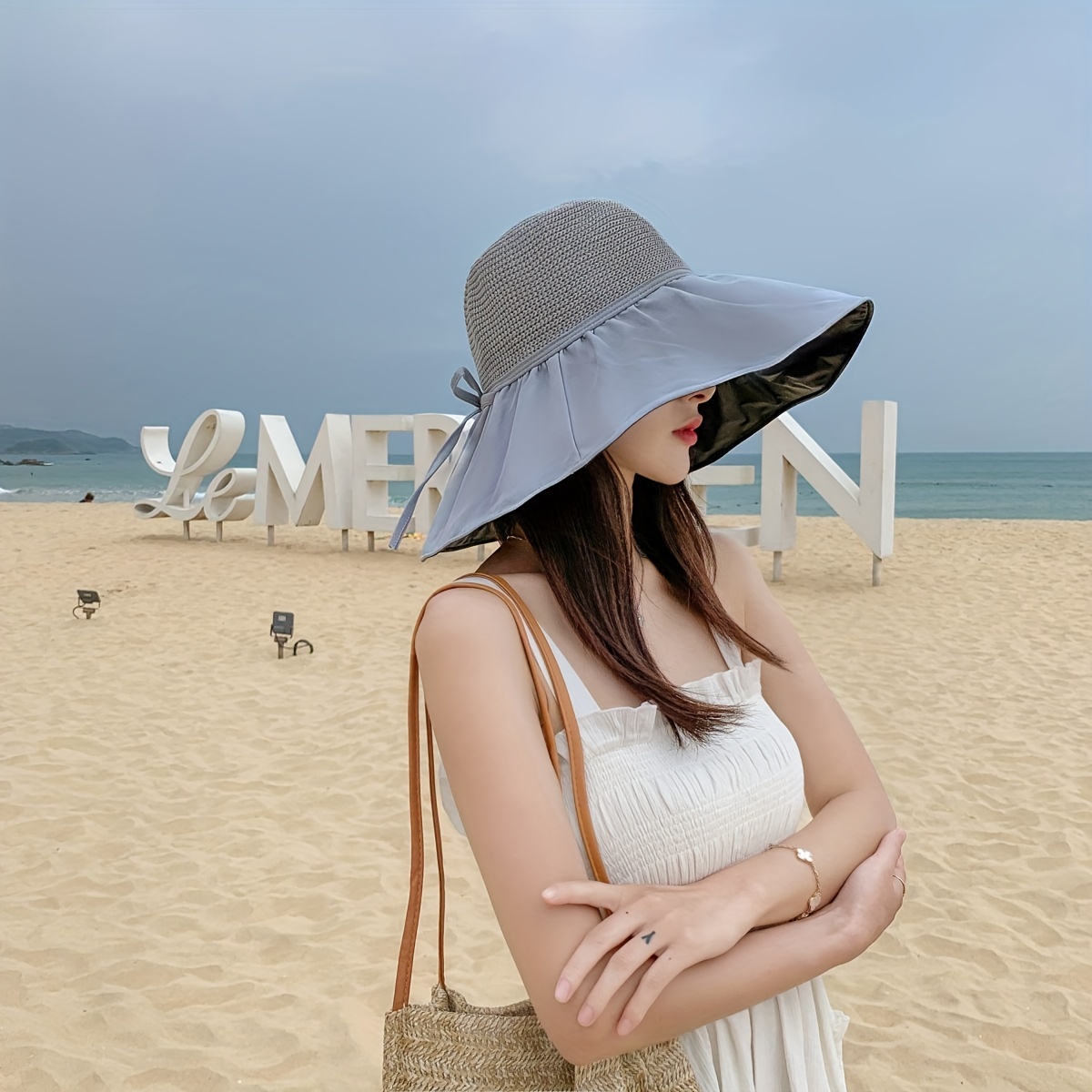 UPF 50 Sun Hat Wide Brim Mesh Sun Visor Women Beach Hats