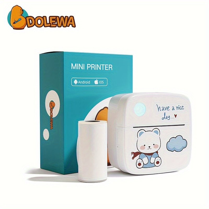 Mini Pocket Printer, Portable Thermal Mini Printer Lightweight For