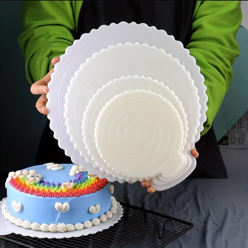 Reusable Acrylic Cake Discs Round Happy Birthday Cake Base - Temu