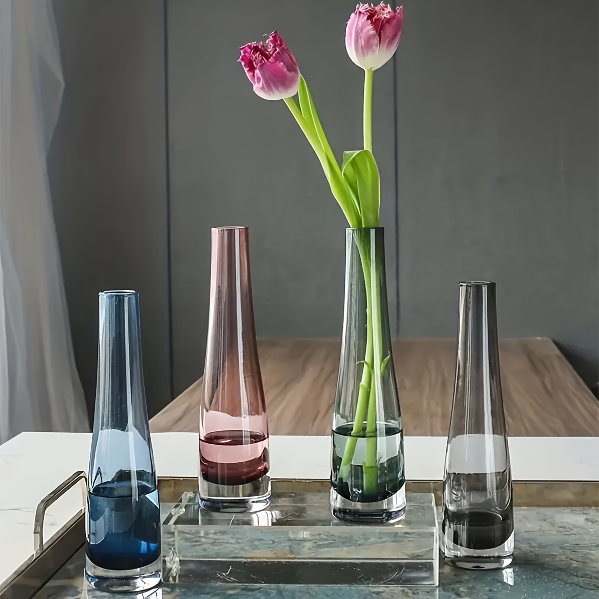 Grey Small Vase Modern Simple Vase Home Decor Vase Temu