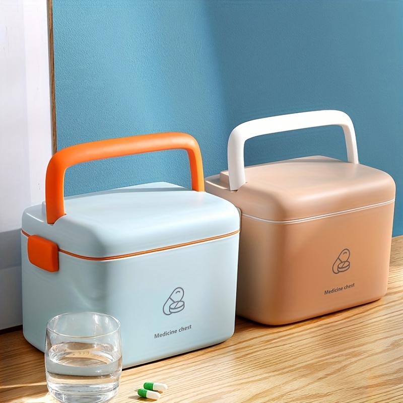 1pc Portable Medicine Storage Box