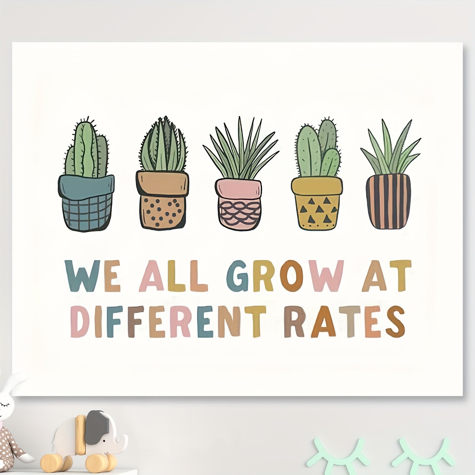 Quotes Sayings Classroom Posters Grow Different Speeds - Temu