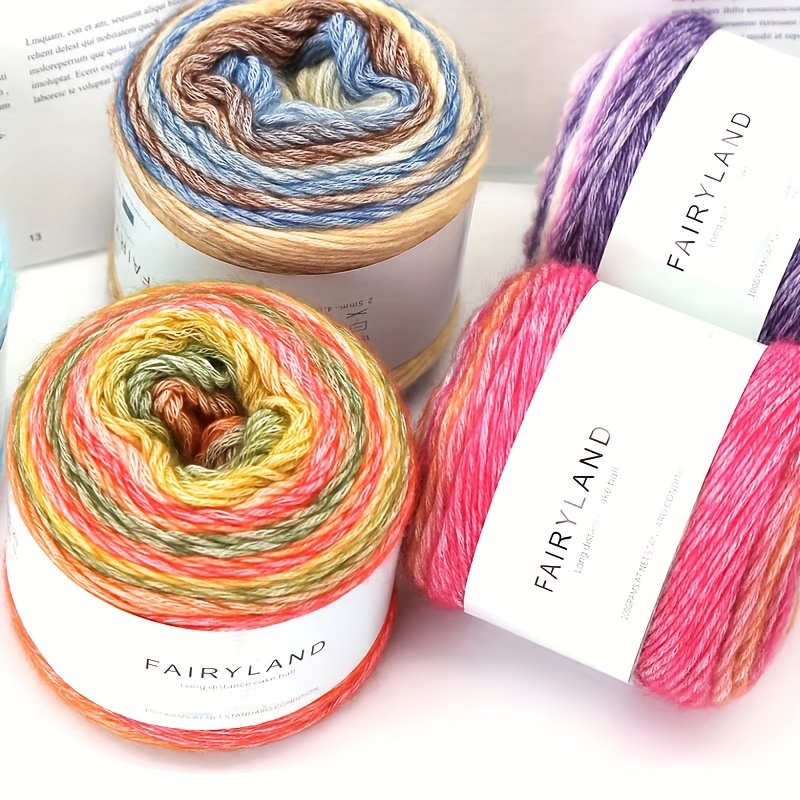 Purple Pink Knitting Worsted Blended Crochet Yarn 50g Soft Nylon Merino  Wool Acrylic Blend Yarn DIY Knit Yarn Fancy Yarn Crochet Thread Supplies  110m
