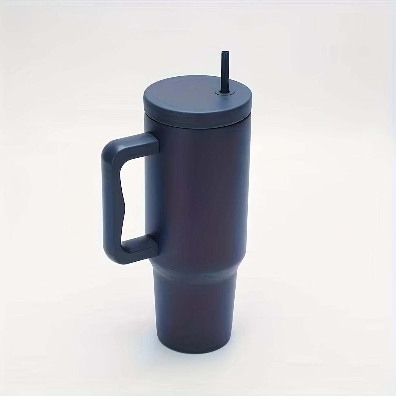 Cold Drink Cup With Handle Straw And Dust proof Cup Cover - Temu