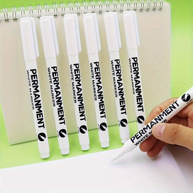 1pc Acrylic White Permanent Paint Pen White Marker Pen Oily Thin