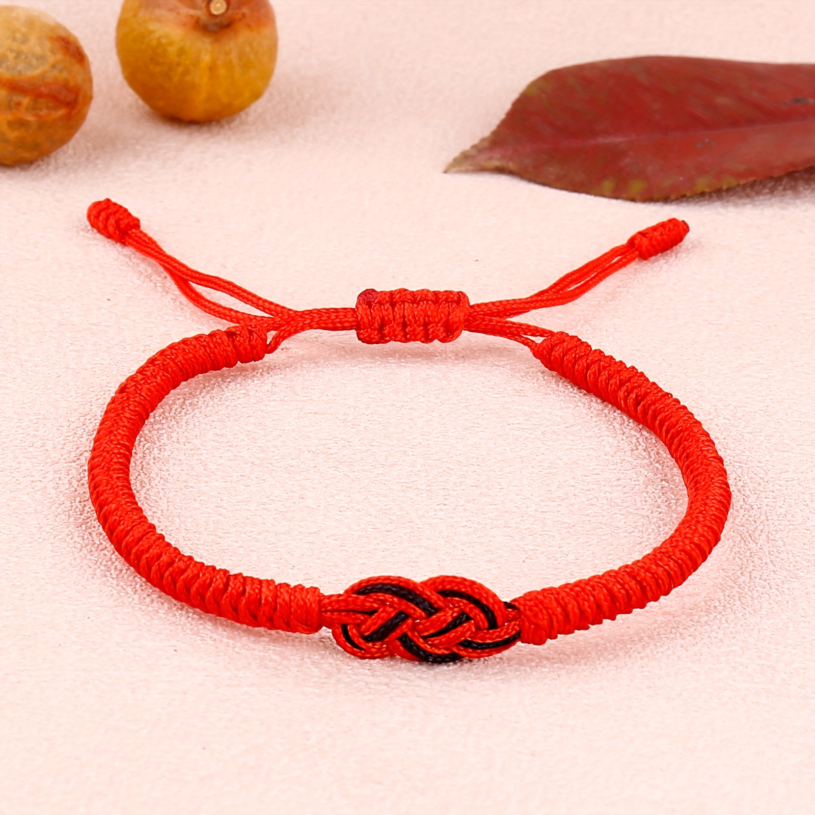 Handmade Woven Ethnic Heart Knot Red Rope Bracelet 1 Vintage Diamond Knot Braided  Bracelet For Men Gift Party Daily Decoration - Jewelry & Accessories - Temu  France