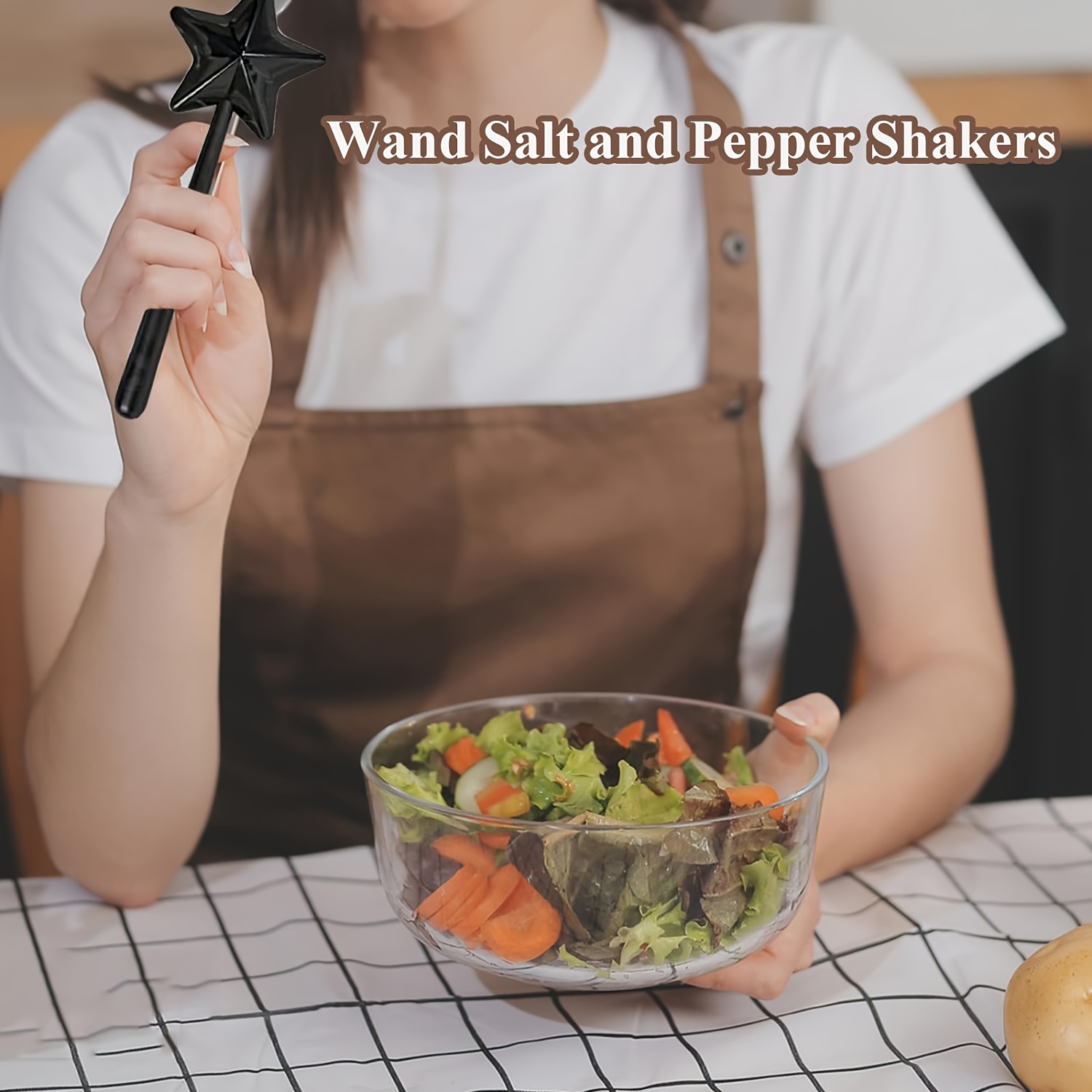 Magic Wand Salt and Pepper Shakers Set - Shakers, Refillable Magical Salt &  Pepper Stick, Stars Magic Stick, Salt and Pepper Dispenser Halloween  Christmas Kitchen Accessories : : Home