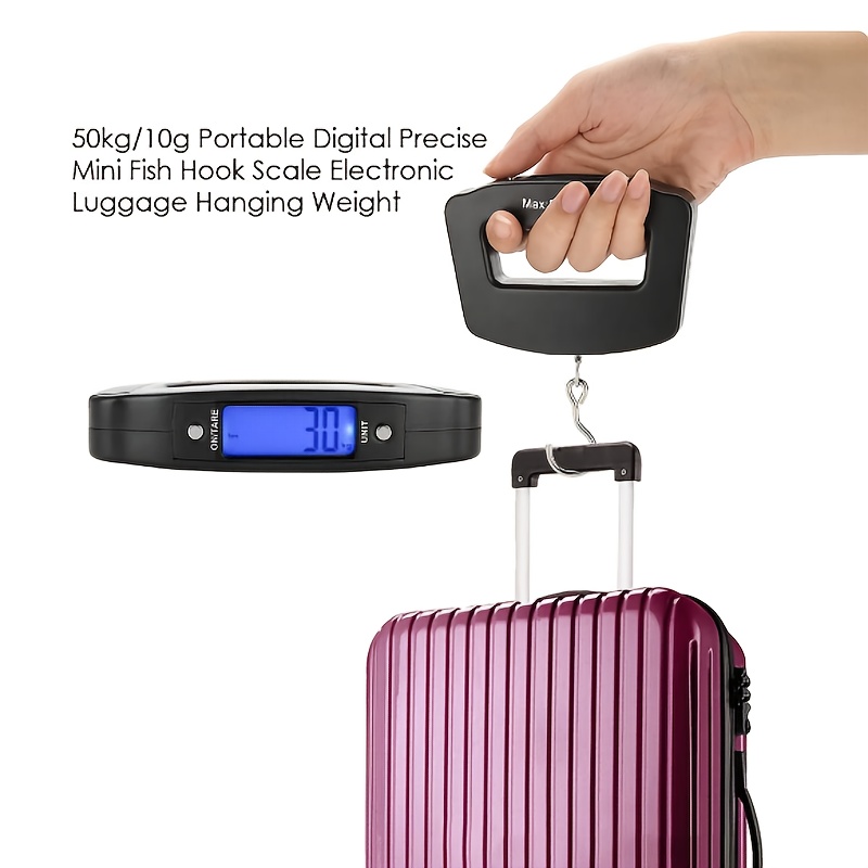 1pc 110.23LB/0.35oz Digital Luggage Scale, Electronic Portable Scale With  Backlight For Fishing