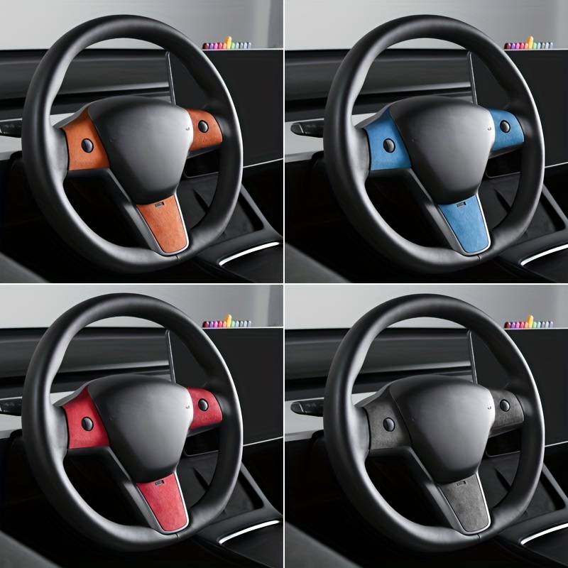 Alcantara Model 3 Y 2019 2023 Car Steering Wheel - Temu