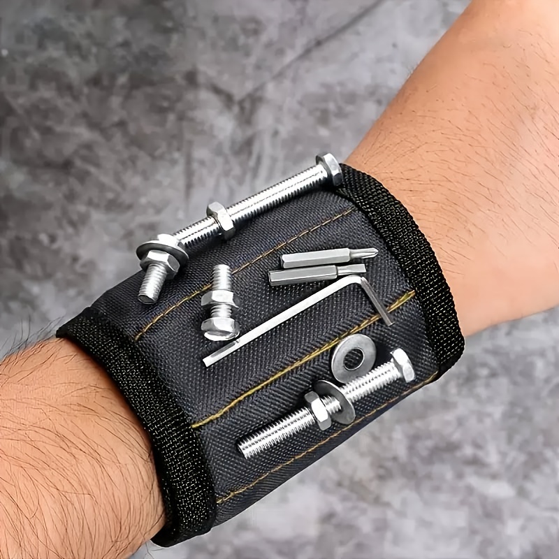 1pc Magnetic Wristband For Screws, Nails And Tools, Multi-Functional Tool  Holder For Electricians And Woodworkers