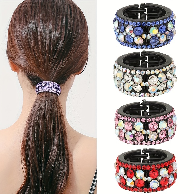 Haarspange Mit Strasssteinen – Große Elegante Für Hochsteckfrisuren, 10,2 X 5,7 Cm