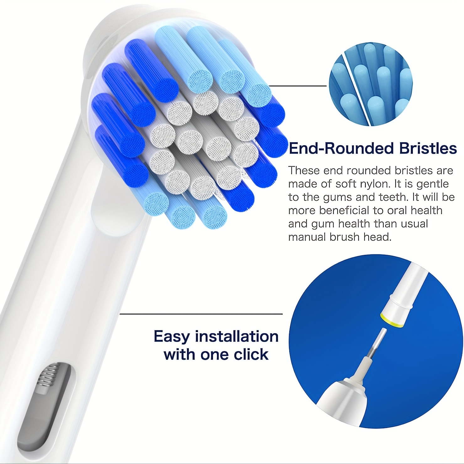 Replacement Toothbrush Heads Compatible Oral b Braun - Temu Philippines