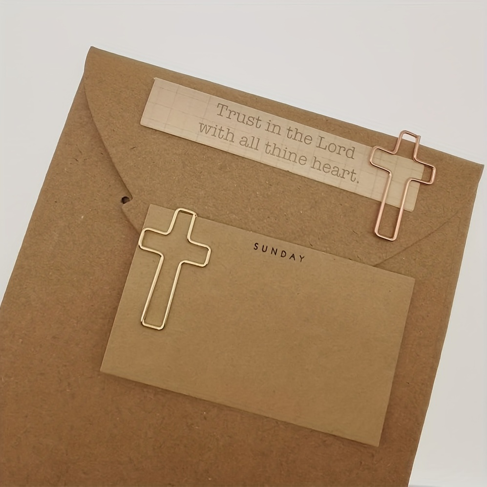 Cross Paper Clips Bible Paper Clips Journaling Paper Clips - Temu