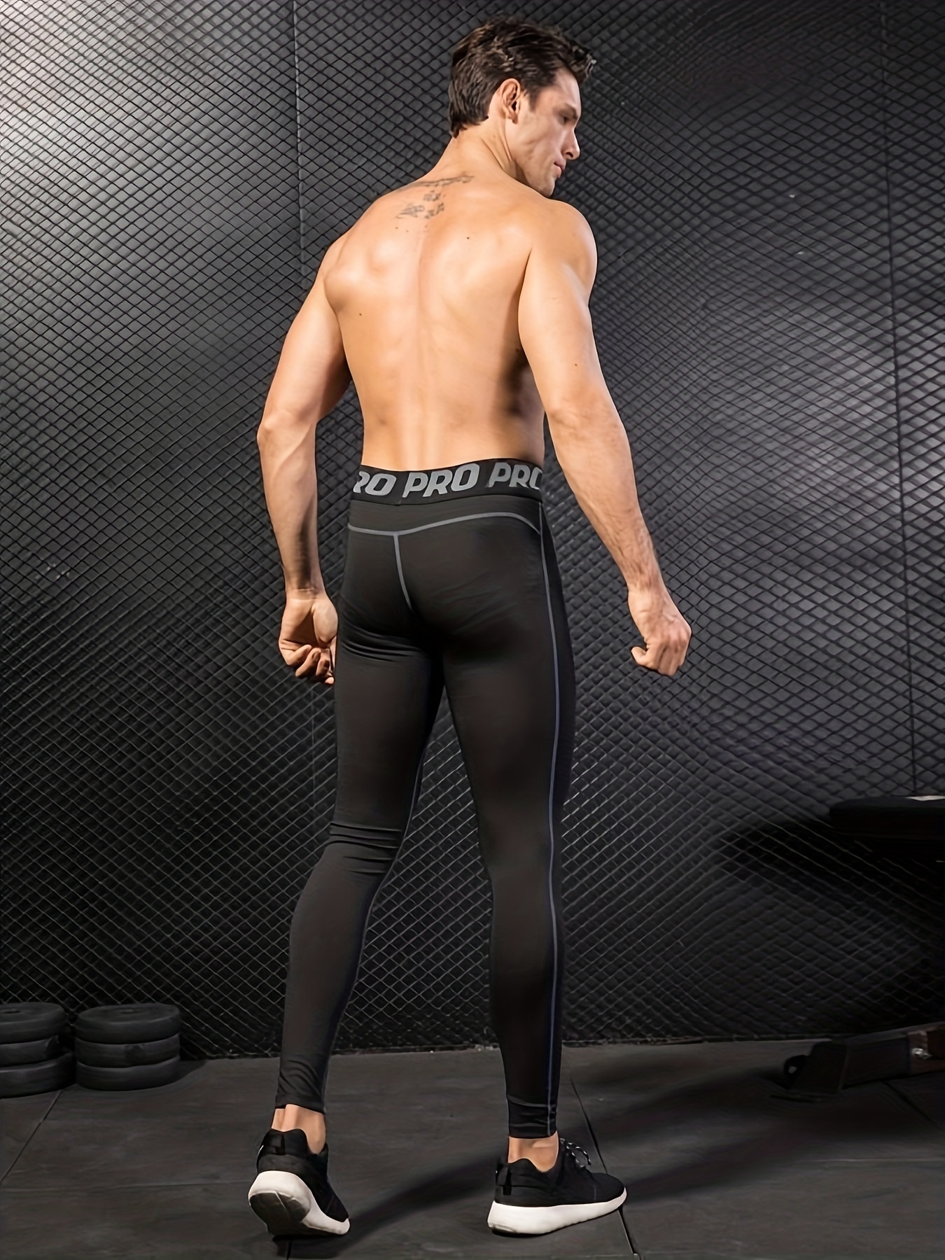 Men Compression Pants Base Layer Sports Workout Running Tight Gym Leggings