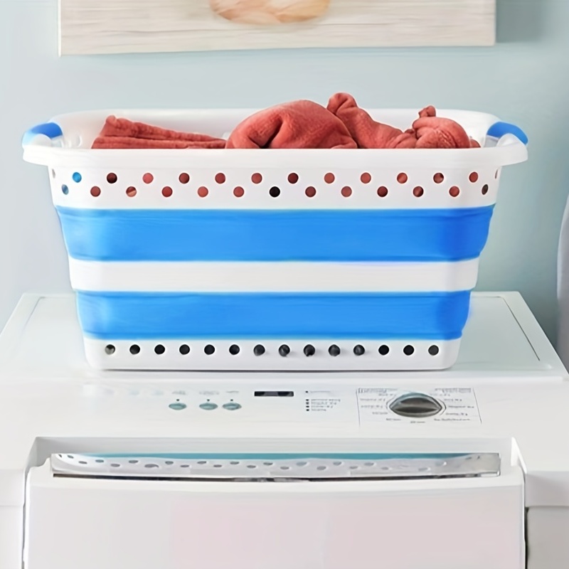 Cesta de almacenamiento de ropa sucia, cesta de tres compartimentos,  plegable, grande, resistente al agua, para lavandería familiar - AliExpress