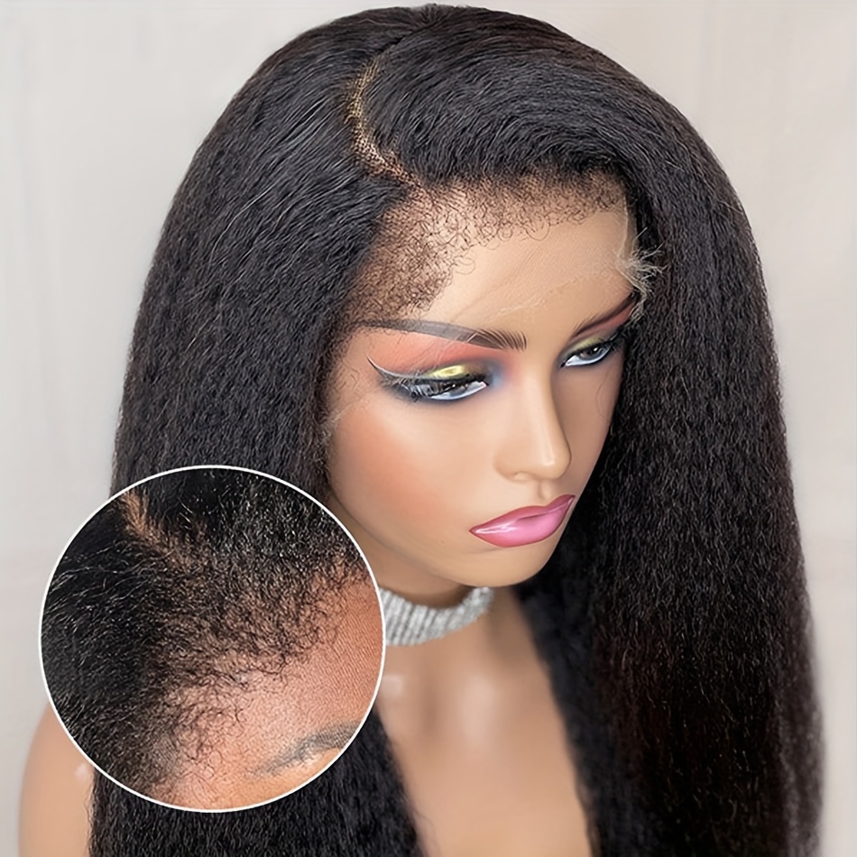 Hairline Edge Kinky Curly Lace Front Pelucas Cabello Rizado - Temu Mexico