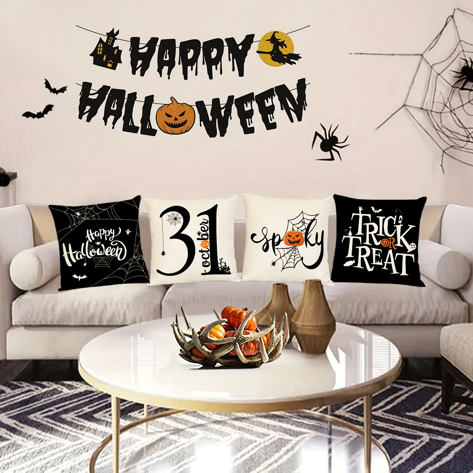 Happy Halloween Double Sided Outdoor Pillow