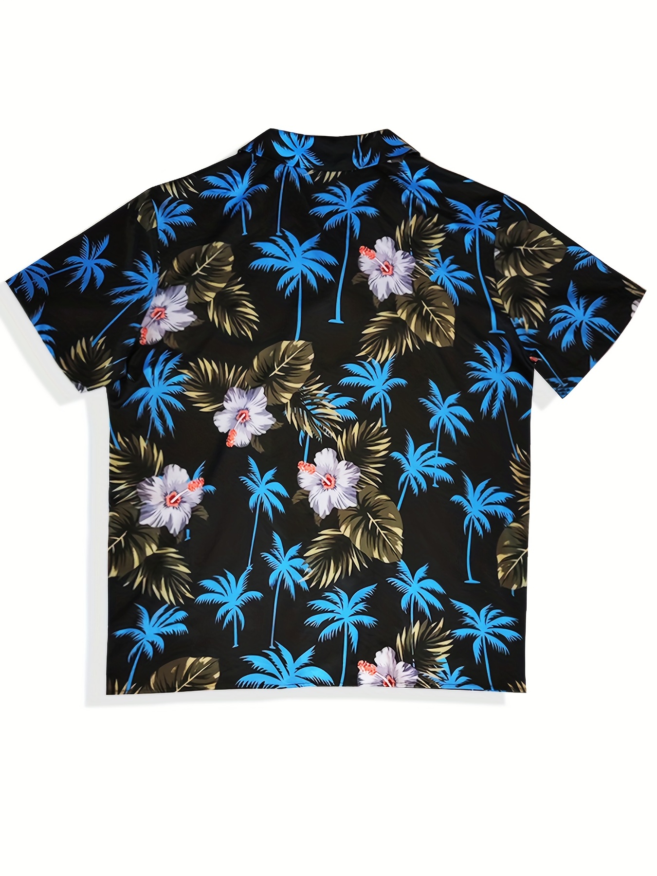 Hawaiian Shirt Mens Allover Flower Beach Aloha Party Casual Holiday Short  Sleeve