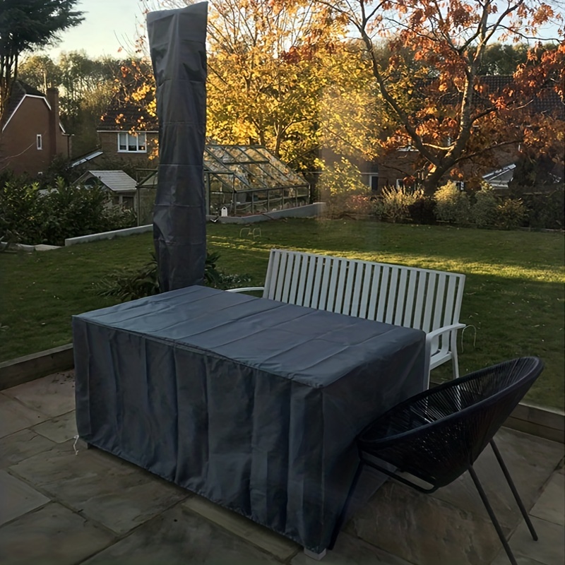 Housse pour mobilier de jardin, tissu oxford 420D housse de protection pour  meubles d'extérieur (213x132x74cm)