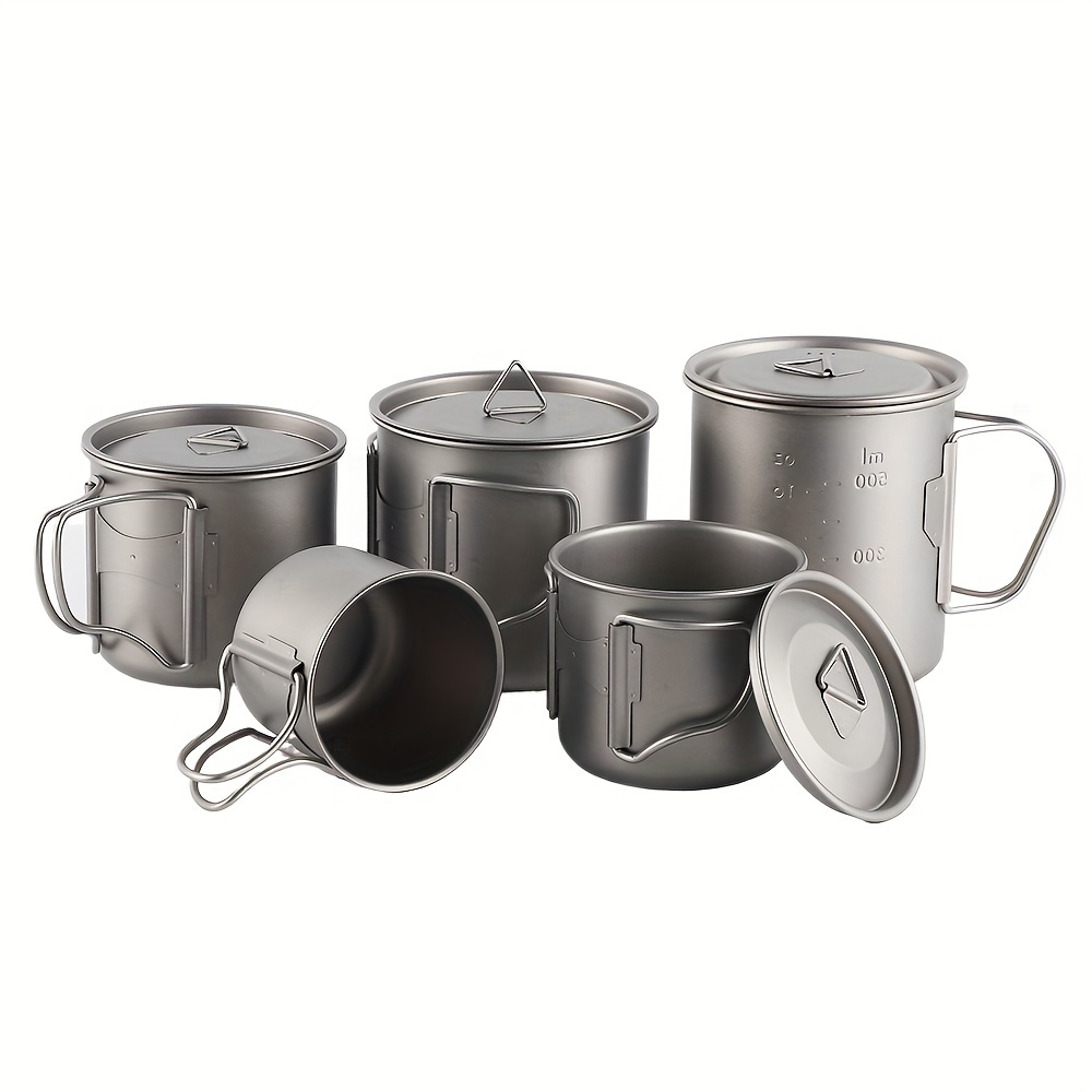 Lightweight Titanium Camping Mug - Durable, Portable, And Perfect For  Outdoor Adventures - Temu