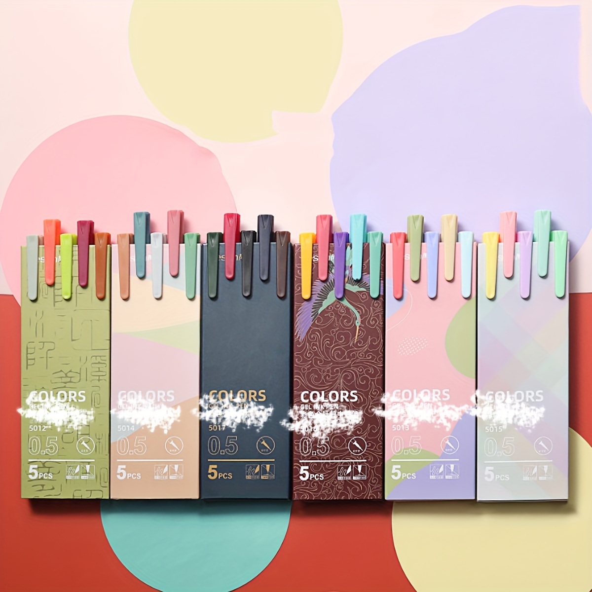 Colored Ink Gel Pens Set Morandi Macaron - Temu