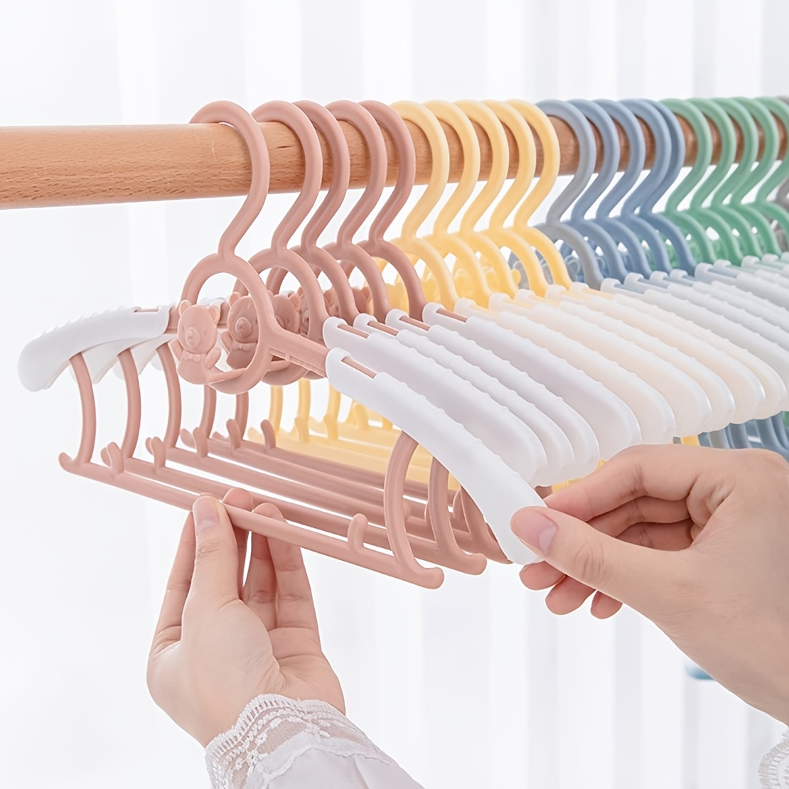 Baby Hangers for Closet - 10 Pack Baby Clothes Hangers,Adjustable
