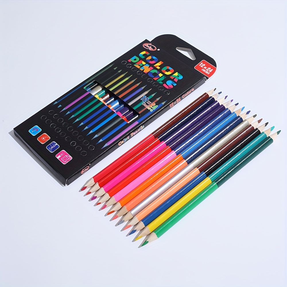 Triangle Rod 12pcs 24 Colors Student Stationery
