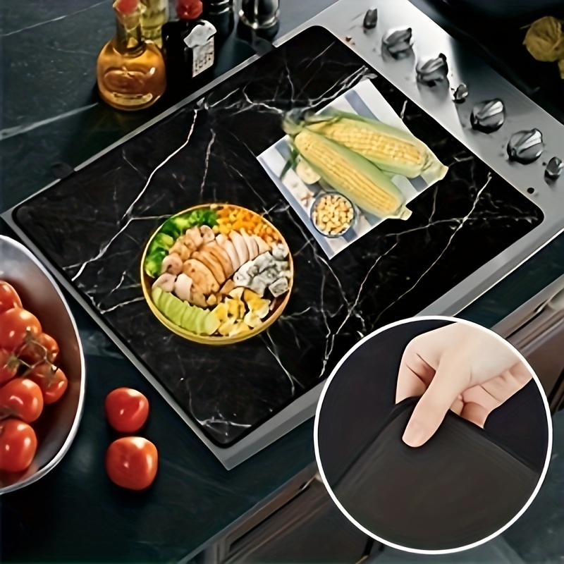 1pc Stove Covers,Heat Resistant Glass Stove Top Cover 28.5x 20.5