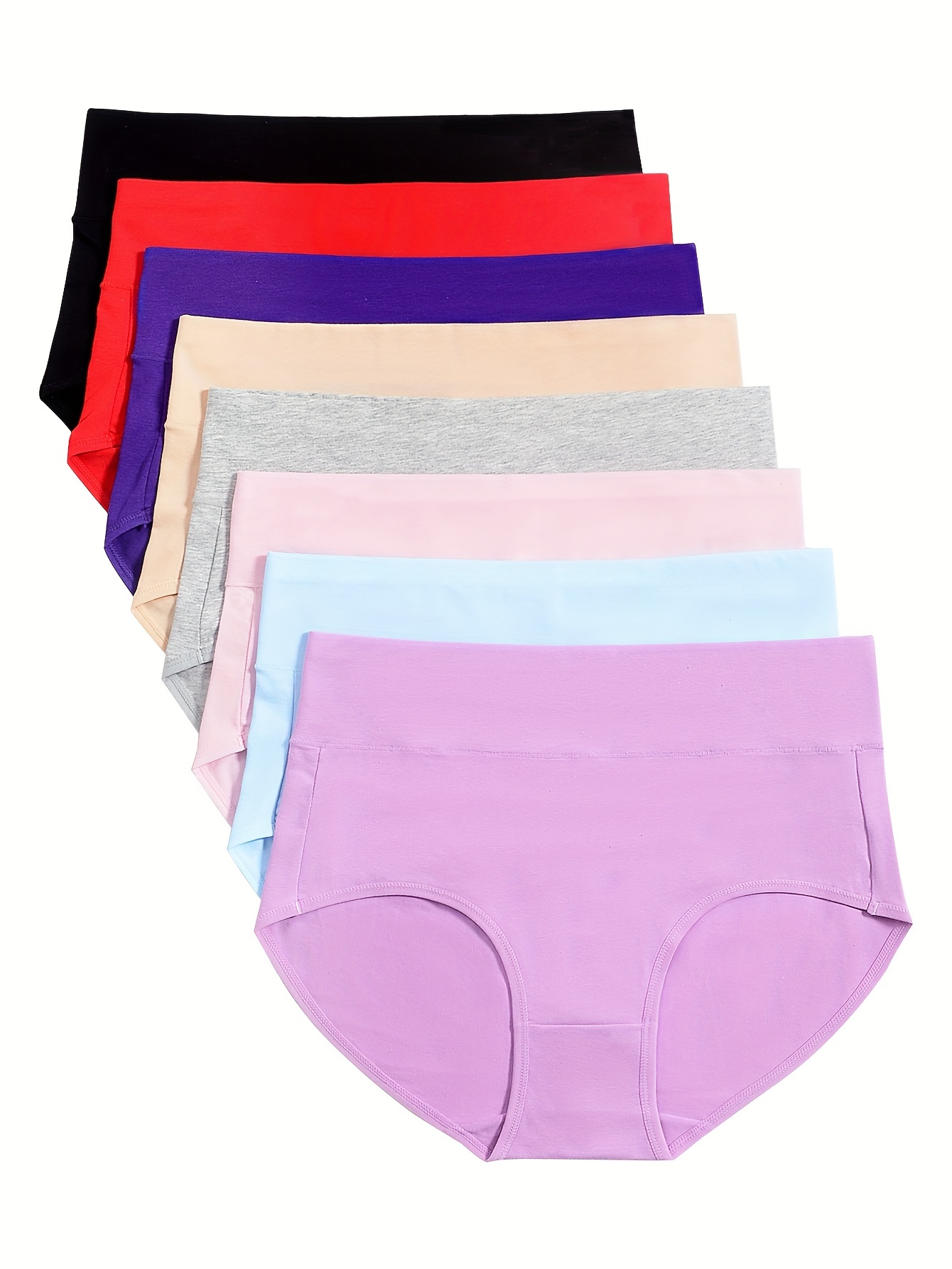 1Pieces Plus Size Comfortable Modal Women Underwear Pretty Panty Elastic  Briefs Everyday Casual High Waist Soft Women Panties (Color : 6, Size :  6XL) : : Clothing, Shoes & Accessories